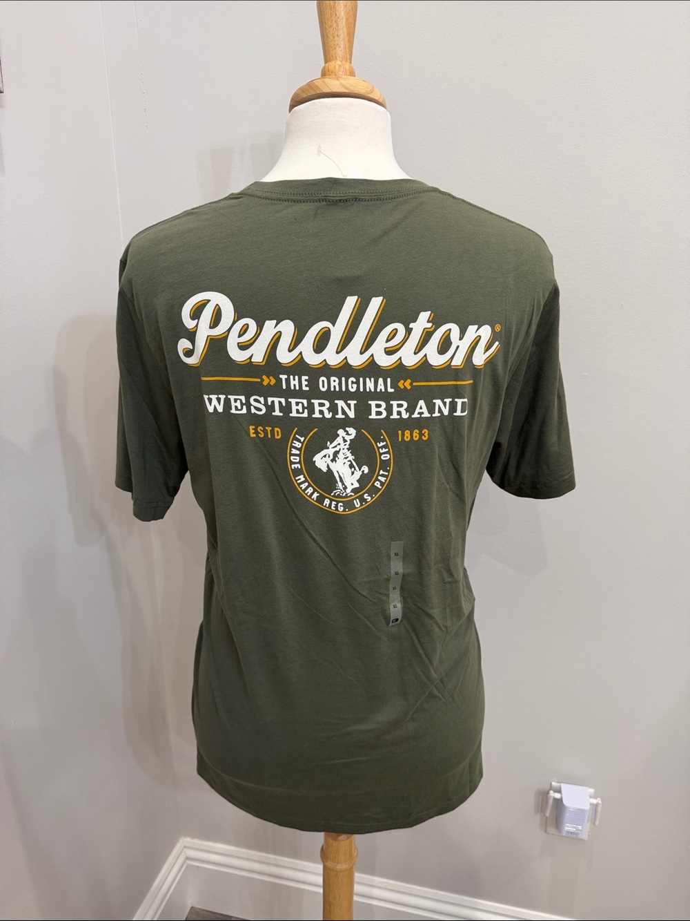 Pendleton Olive Green Short Sleeve Graphic Tee